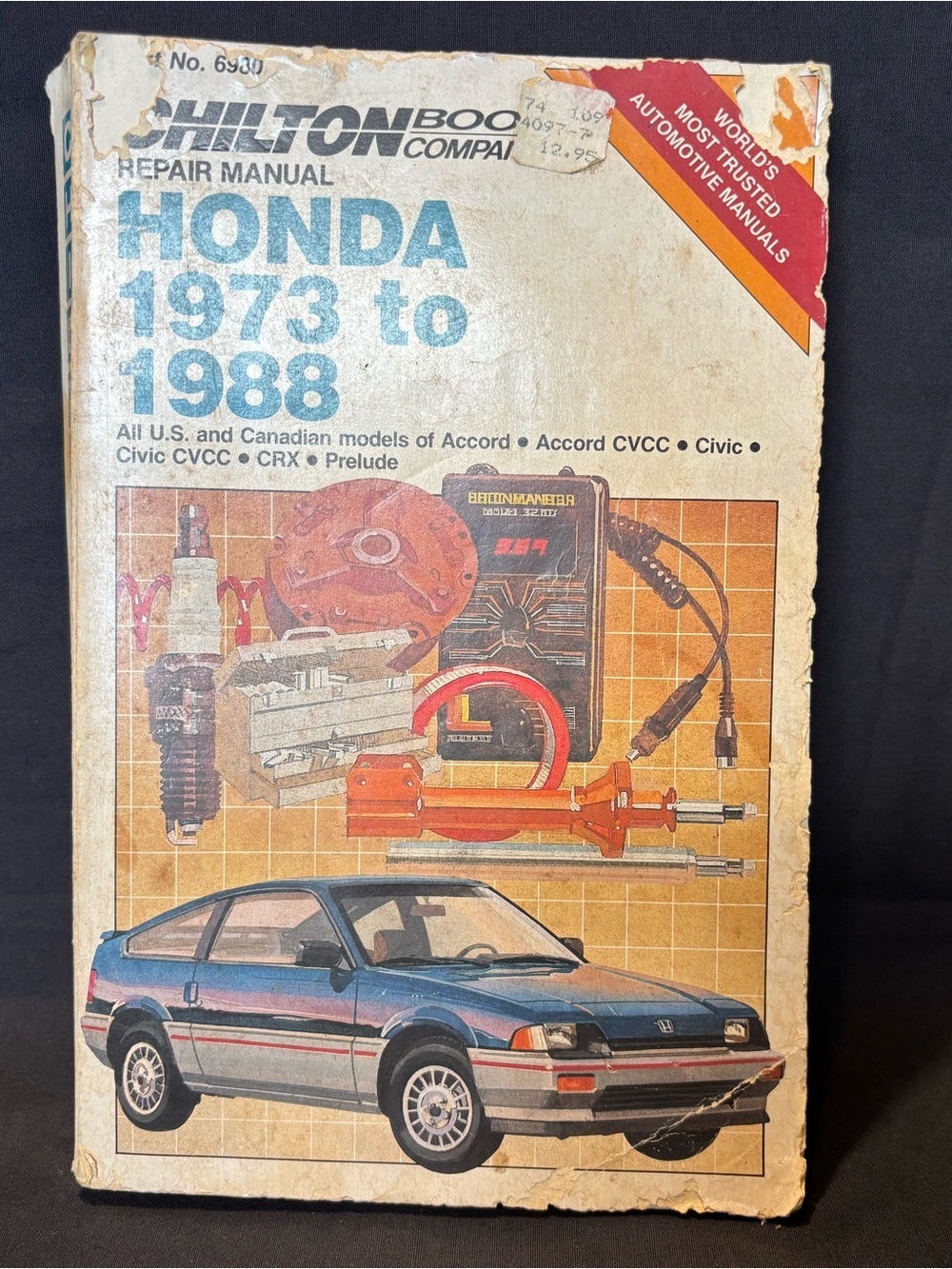 Chilton Honda Repair Manual Book 1973 to 1988 Honda Models
